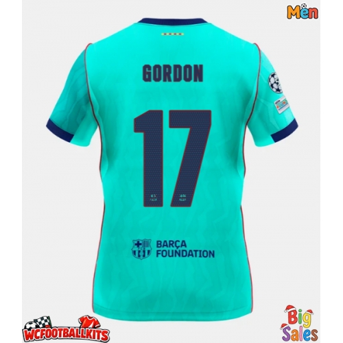 Barcelona Anthony Gordon #17 Replica Third Stadium Shirt 2026-27 Short Sleeve